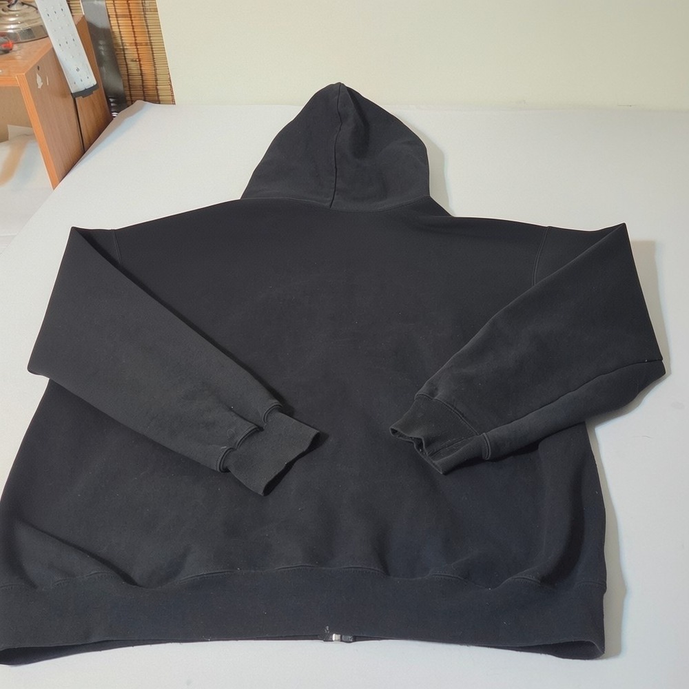 DHL Hoodie Men 3XL Black DHL Logo Essential Fleece Zip Up Sweatshirt - Picture 3 of 7